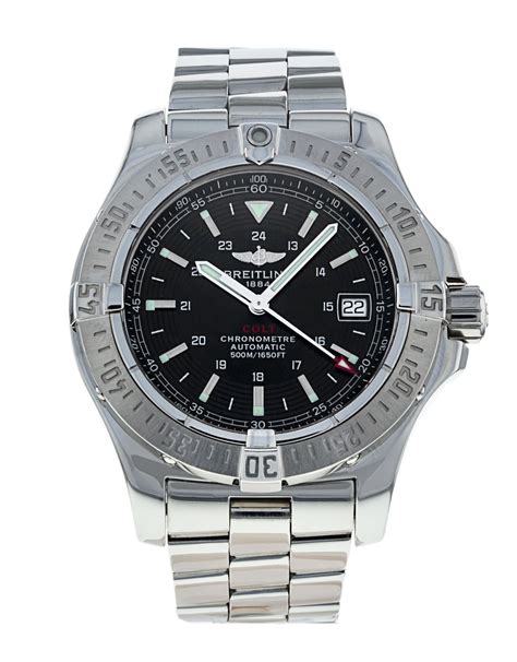 breitling colt automatic silver watchdeal|breitling colt watch charts.